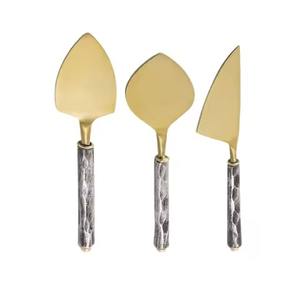 Marble Handle Cheese Set of Knife Slicer and Spreader use as Kitchenware <b>Tabletop</b> - Product Image 1