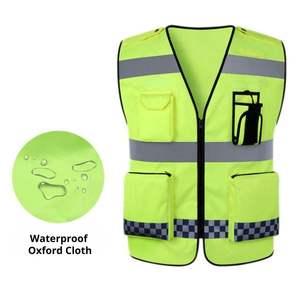 Chaleco de Seguridad de Alta Visibilidad con Malla Transpirable, Tiras Reflectantes, Multibolsillos, Ropa de Trabajo de Primera Calidad para Construcción y Tráfico - Product Image 6