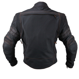 Factory Direct Sale Best Selling Premium Quality Breathable Printed Customizable Genuine Leather Motorbike Jacket - Product Image 3