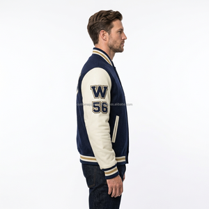 Custom Wool Varsity <b>Jacket</b> Embroidery for Men Premium Chenille <b>Patch</b> College Baseball Streetwear Outerwear Breathable Windproof - Product Image 3