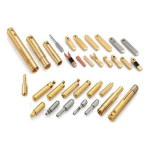 Goupille de prise en laiton pour prises électriques et connecteurs résistants à la corrosion, usinés avec précision avec nickelage - Product Image 3