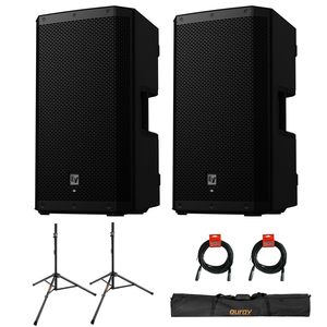 READY TO SHIP ELEKTROVOICE ZLX-12P-G2 12 2-Way 1000W Powered Loudspeakers with 2X Steel <b>Speaker</b> <b>Stand</b> - Product Image 4