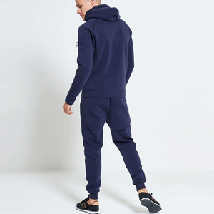 Survêtement grande taille pour hommes de haute qualité nouveauté entièrement personnalisé ensemble de survêtement coupe ajustée avec haut à capuche à manches longues - Product Image 4