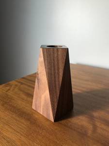 Bougeoir élégant en bois fini naturel parfait pour la vaisselle et la décoration intérieure élégante pour toutes les occasions - Product Image 5