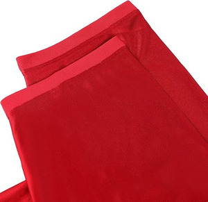 Maillot de football vierge, maillot de football rouge uni avec col en V, panneau frontal en mesh, manches et épaules lisses, léger - Product Image 4