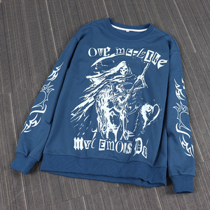 เสื้อสเวตเตอร์แบบสวมหัวสำหรับผู้ชายผ้าฟลีซโอเวอร์ไซส์ผ้าคอตตอน100% ดีไซน์ประดับพลอยเทียมสำหรับฤดูหนาวงานตามสั่ง - Product Image 5