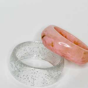 Trendy <b>Colourful</b> <b>Resin</b> Bangles Chunky Bangle Cuff Irregular Wristbands <b>Resin</b> Marble Textured Brown Bangle Jewelry Gifts - Product Image 2