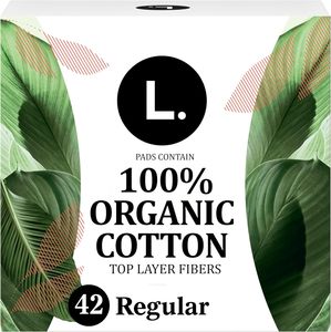 ซื้อแผ่นอนามัยแบบยาวพิเศษ L. Organic Cotton สำหรับผู้หญิง ไม่มีกลิ่น ปีกแบบระบายอากาศ ซึมซับได้ดีสำหรับกลางคืน บรรจุ 56 ชิ้น - Product Image 1