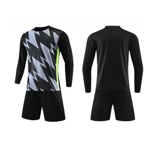 High Quality Men Long Sleeve Soccer Jersey <b>Set</b> Adult Football Uniform Boy Customized Color Custom Logo Custom Design Soccer - Product Image 2