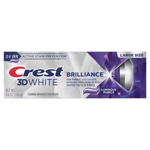 Pasta Dental Blanqueadora Crest 3D White Brilliance Luminous Purple, 4.6 oz, Paquete de 3 - Product Image 4