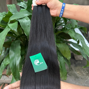 Venta al por mayor 100% Natural Virgen colores cabello humano de alta calidad a granel extensiones de cabello humano - Product Image 4
