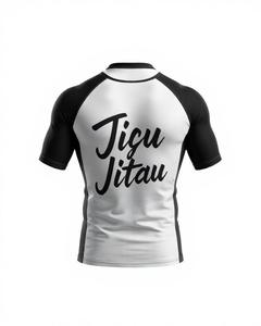 Custom Women Short Sleeve <b>Swimming</b> BJJ Rash Guard Sublimation Compression Short Sleeve Rash Guard jiu jitsu kimono - Product Image 1