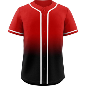 Jersey de béisbol con botones sublimados, camiseta de equipo de softbol personalizada, aparejos bordados, sarga, nombre, número, malla, diseño de ajuste seco - Product Image 4