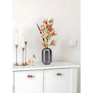 Jarrones de metal asequibles al por mayor con diseño de alta gama para decoradores de interiores, acabado plateado pulido, forma y tamaño personalizados - Product Image 1