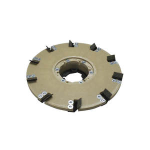 Outil de décapage de revêtement de 16 pouces, disque abrasif de grain 25 pour béton, rotation antihorloge avec plaque d'embrayage et rehausseur de 1,5 pouce - Product Image 1