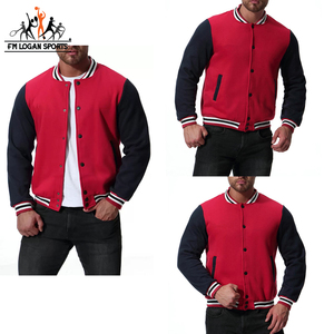 Chaquetas de béisbol para hombre, de alta calidad, con cuello levantado y mangas largas, precio ajustable, FM LOGAN SPORTS - Product Image 6