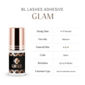 Glam Glue - Prebase y Adhesivo para Pestañas Vegano de Alta Viscosidad y Fijación Fuerte, Resistente al Agua, con Logotipo Personalizado, Sin Estímulos Irritantes - Product Image 4