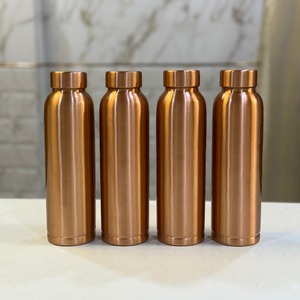 Botellas de agua de cobre grabadas con grabado, Ayurveda de cobre puro 100%, productos para la salud, botella de Yoga antigua con logotipo personalizado, el más vendido - Product Image 4