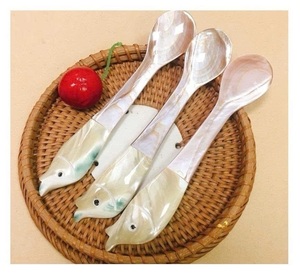 Natural Seashell <b>Spoon</b> Elegant Handmade Table <b>Spoon</b> With Decorative Coastal Style Ideal For Luxury Dining And Tableware Sets - Product Image 1