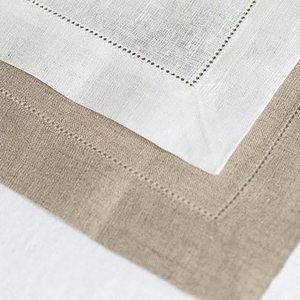 Serviettes de table rectangulaires en lin blanc élégant Belles décorations de vaisselle de fête de Noël Longue couverture Thanksgiving Diwali - Product Image 5