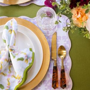 Juego de Cubiertos de Metal con mango acrílico de concha de tortuga, acabado dorado para el hogar, boda, hoteles, cena, Decoración de mesa, juegos de cubiertos - Product Image 6