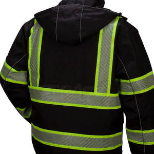 Vestes de travail de construction en polyester réfléchissant à logo personnalisé, haute visibilité, certifiées CE, de haute qualité, fabriquées au Pakistan - Product Image 6