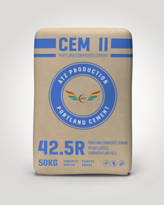 CEM II ปูนซีเมนต์พอร์ตแลนด์42.5R ราคาดีใช้เวลาในการติดตั้งเร็วและยี่ห้อ OEM สำหรับวัสดุก่อสร้าง - Product Image 1