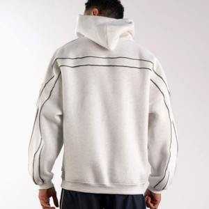 High Quality Custom Embroidered Men's <b>Fleece</b> Oversized <b>Hoodie</b> Casual Wholesale Activewear <b>Linings</b> OEM/ODM Trending Outerwear - Product Image 1