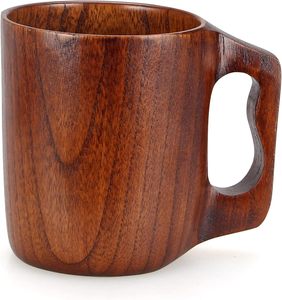 Premium Wooden Drink <b>Cup</b> with Lid Koi Best-Selling Natural Wood <b>Cups</b> for Hot and <b>Cold</b> Drinks Koi Durable Reusable - Product Image 1