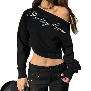 Sudadera con capucha y cremallera frontal personalizada OEM para mujer y adolescente, de forro polar marrón, con manga farol, estilo casual deportivo de alta calidad para otoño. - Product Image 1
