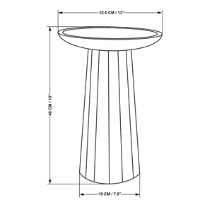 Mesa de pedestal de madera maciza de primera calidad, diseño minimalista elegante para decoración sofisticada del hogar - Product Image 6