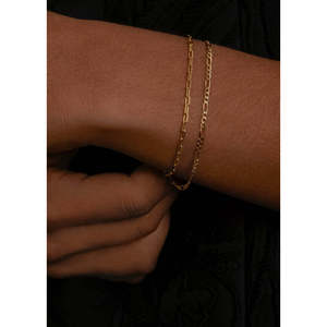 Kyle Figaro Chain Bracelet Fine Link Chain for <b>Men</b> and Women - Product Image 5