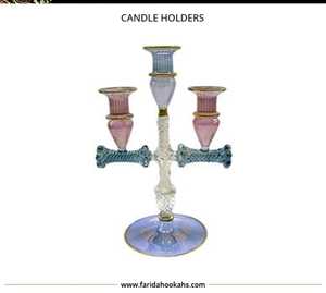 Top Quality Unique Design Hot Selling Wholesale Home Decorative Handmade Glass and <b>Crystal</b> <b>Candle</b> Holder Sets - Product Image 3