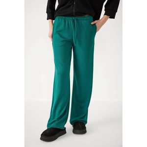 Pantalons décontractés en coton coupe droite - Product Image 4