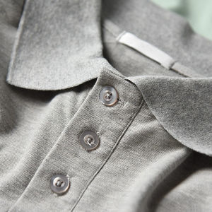 Camiseta de Golf de Lona de Alta Calidad con Logotipo Personalizado, de Manga Corta con Botones, Color Sólido, Estilo Gótico, de Secado Rápido para Hombre - Product Image 4