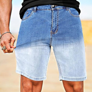 Best-seller Short en jean 100% coton de haute qualité pour homme à séchage rapide vente en ligne de style décontracté à motif solide - Product Image 4