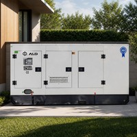 Générateur diesel silencieux ALAD TECH 16 kW, démarrage automatique ATS, contrôle intelligent avancé de la tension, refroidissement par eau, 50/60 Hz, pour usage commercial