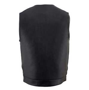 Chaleco de cuero para hombre Chaleco de cuero casual para hombre con ajuste elegante perfecto para emparejar con jeans o Equipo de Motocicleta durabilidad y comodidad - Product Image 5