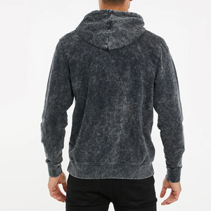 Sweat à capuche délavé pour homme, 100 % coton, hiver, logo personnalisé, service OEM, best-seller - Product Image 6