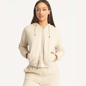 Vente en gros de sweatshirt uni à col ras du cou pour femmes logo personnalisé femmes surdimensionné respirant couleur personnalisée sweats à capuche pour femmes OEM - Product Image 1
