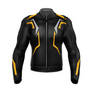 Kivotech Veste de moto en cuir véritable coupe-vent pour hommes personnalisée Équipement de protection pour motocyclistes - Product Image 4
