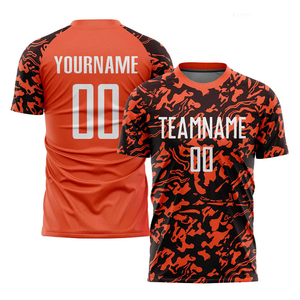 Camiseta de fútbol deportiva de poliéster transpirable para hombre, uniformes de fútbol personalizados y kit completo, Conjunto de camiseta de fútbol - Product Image 4