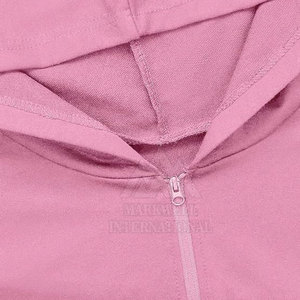 Top a prueba de viento hecho en fábrica para mujer sudaderas con capucha de algodón de la mejor calidad - Product Image 4