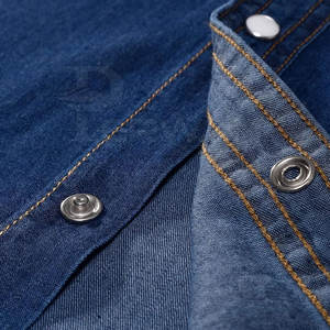 Made In Pakistan Jeans Men's <b>Shirts</b> OEM Service New Arrival Private Label Best Selling Jeans <b>Shirt</b> - Product Image 6