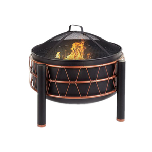 Pozo de fuego de metal para interior y exterior personalizado, recién llegado, Hoyo de abeto de metal de alta calidad con revestimiento negro para hoguera de calentamiento al aire libre - Product Image 1