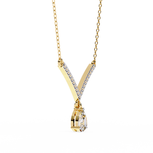 Hermoso Collar de Diamantes Cultivados en Laboratorio de Oro de 18K, Joyería para Damas de Alta Gama - Product Image 3