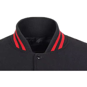 Veste universitaire sur mesure en gros d'usine, conception OEM, respirante, coupe-vent, haute qualité, broderie pour hommes, patch frontal, streetwear - Product Image 4