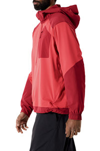 เสื้อสเวตเชิ้ตมีฮู้ดสีแดงสำหรับผู้ชาย ทรงปกติ ผ้าถักโพลีเอสเตอร์ สไตล์สปอร์ต ใส่ได้ในฤดูใบไม้ร่วง - Product Image 5