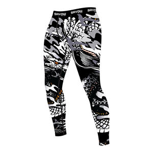 Hommes Compression Fitness Full High Shorts Slim Fit Fashion Sports Printed Sublimation Printed Tights Leggings - Product Image 2