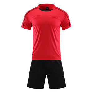 Conjunto de Uniforme de Árbitro de Fútbol Personalizado OEM, Camiseta de Manga Corta con Bolsillos y Pantalones Cortos Deportivos de Árbitro - Product Image 2